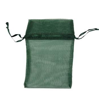 dark green organza drawstring bag 27232-bx